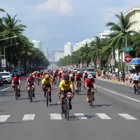 corrida de bicicleta