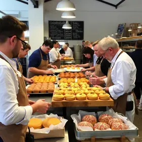 grupo de empresários de gastronomia